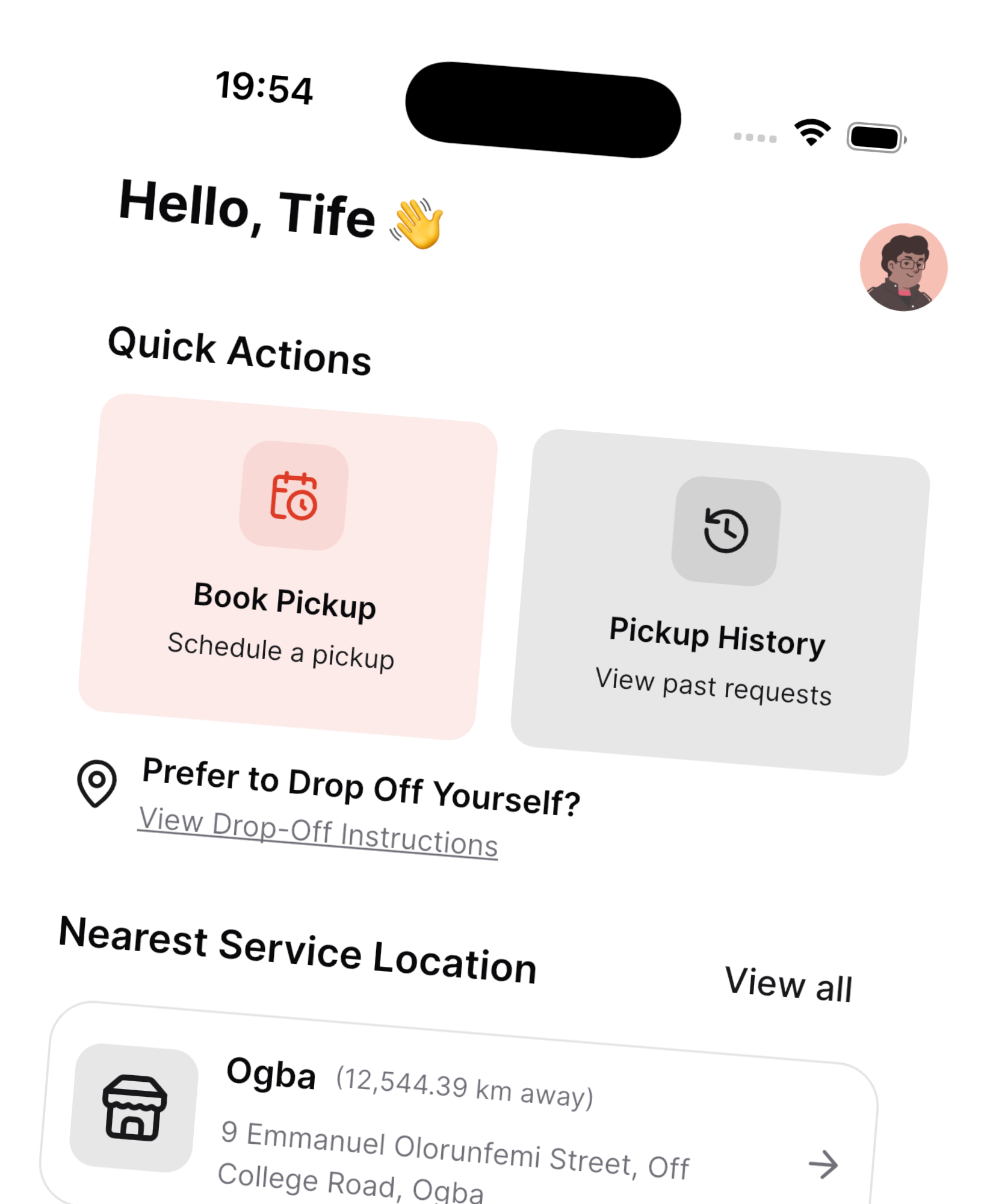 Mobile preview of Care by Sneaklin app